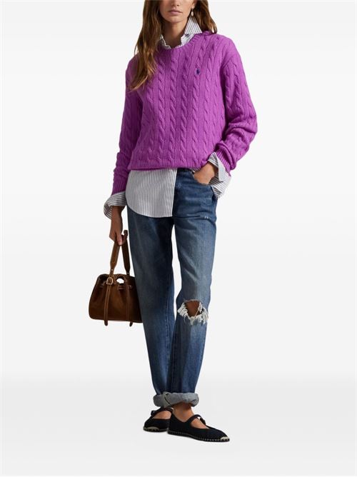 Maglia donna a trecce over POLO RALPH LAUREN | 211972115003